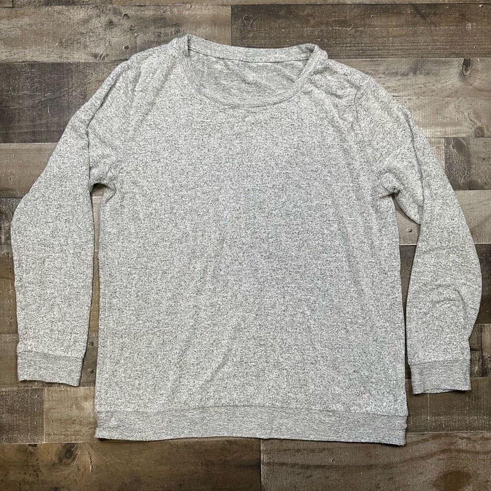 Zyia Active Women’s Size Large Pullover Sweater Grey Long Sleeve Performance Top
